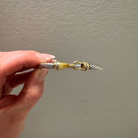 David Yurman Two-Tone Diamond Bracelet - Picture 5 of 6